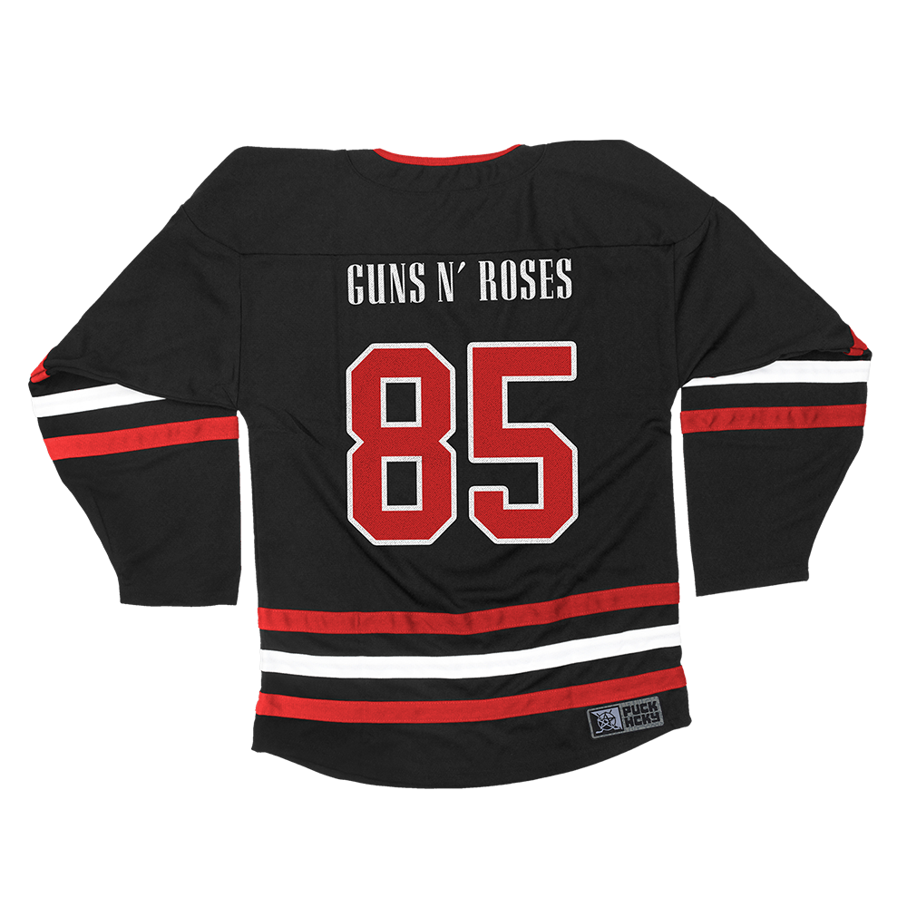 GUNS N' ROSES X PUCK HCKY 'WORLDWIDE’ Hockey Jersey Back