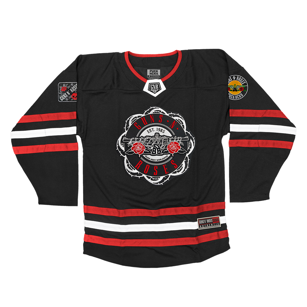 GUNS N' ROSES X PUCK HCKY 'WORLDWIDE’ Hockey Jersey Front