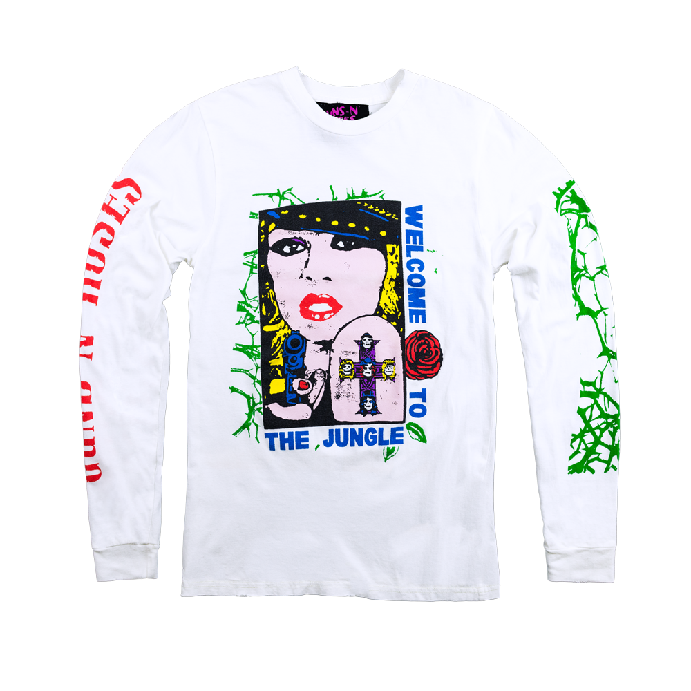 GN'R Maxfield White Blonde Long Sleeve Shirt Front
