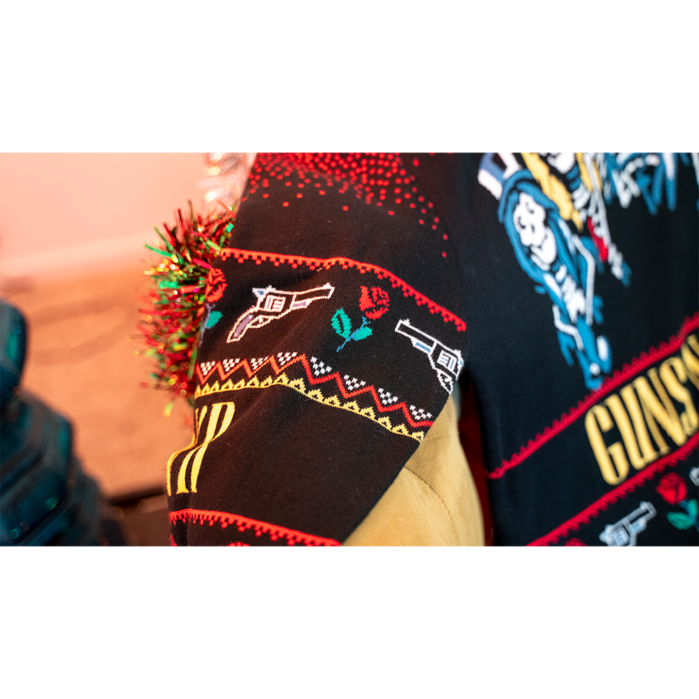 Guns n roses holiday sweater on sale