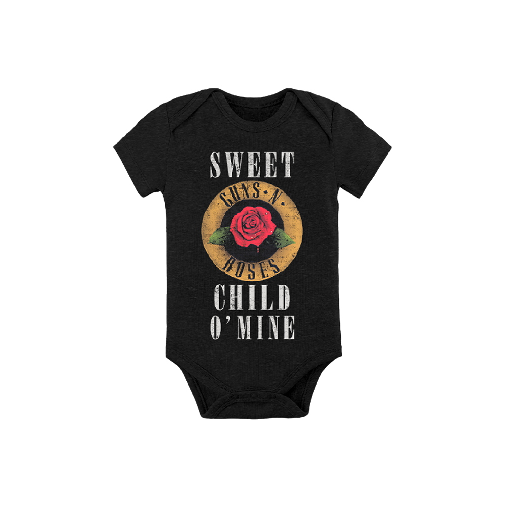 Sweet Child O' Mine Dark Heather Grey Onesie